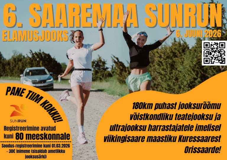 SunRun 2026 registreerimine on avatud !
