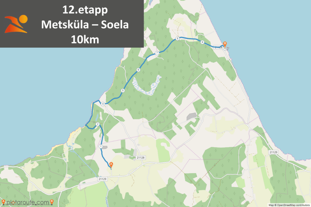 12. Metsküla – Soela 10km