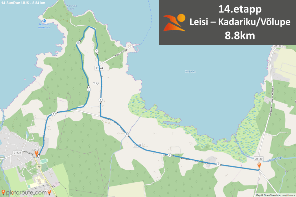 14. Leisi – Kadariku/Võlupe 8.8km